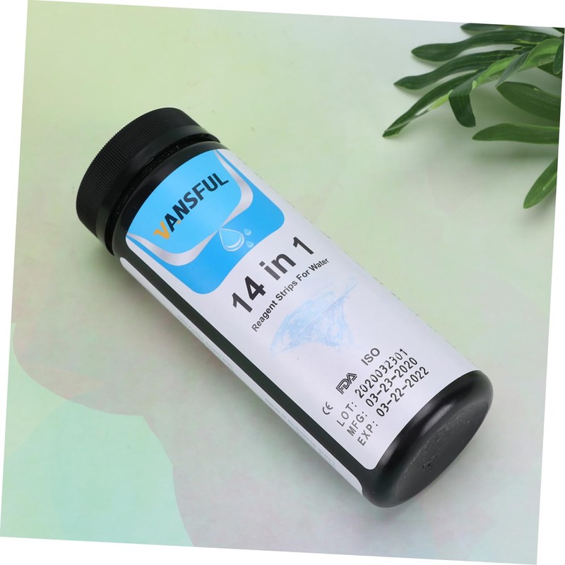 Sosoport 50pcs Pool Test Strips for Ph Hardness Alkalinity and