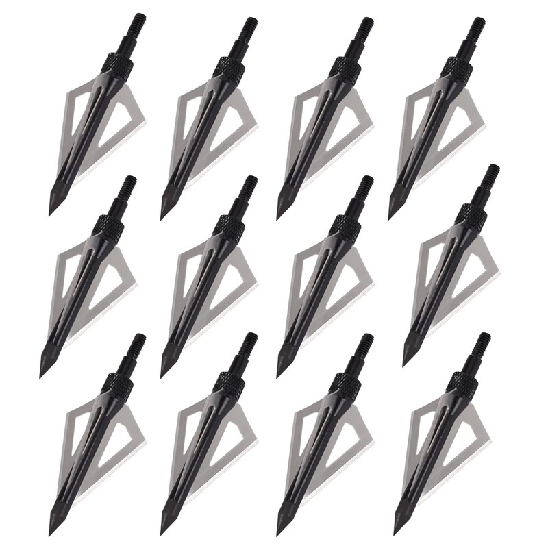 NIKA ARCHERY Broadheads 100 Grains 3 Blades Steel Arrows Heads