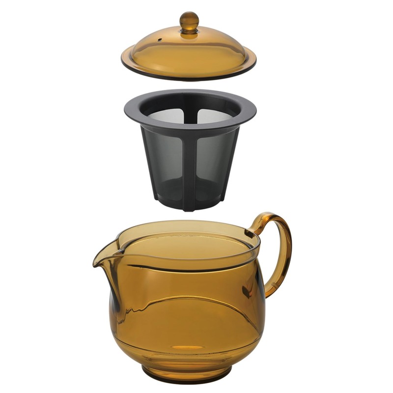Akebono Sangyo TW-3773 Light and Unbreakable Coffee Teapot, Back Handle,