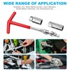 pwkauka 3Pcs Spark Plug Socket Wrench Set T-Handle, Universal 5/8"