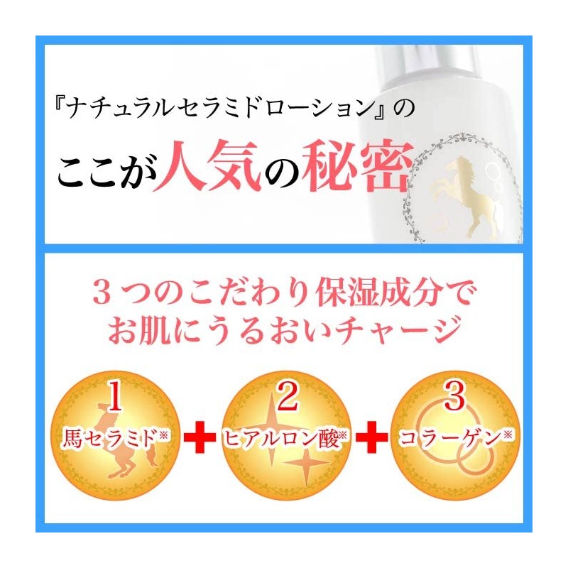 Natural Ceramic Lotion (Horse Ceramide Lotion), 5.3 fl oz (150