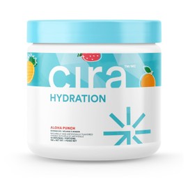 Cira Hydration Powder (45 Servings) - Electrolyte Drink Mix with Himalayan Salt for Dehydration Relief and Recovery - Fruit Punch