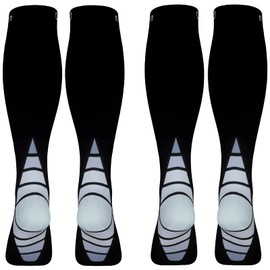 (2 Pairs)Compression Socks / Stockings for Men & Women,Speed Up Recovery BEST Graduated Athletic Fit for Travel, Running, Nurses,Shin Splints, Flight & Maternity Pregnancy. Boost Stamina, Circulation