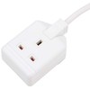 1 Gang White 13 Amp Professional Trailing Socket Extension Lead