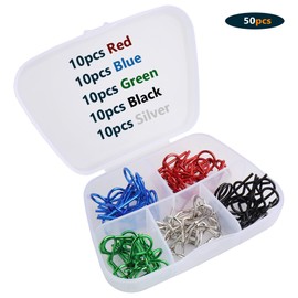 GDOOL 50 Pieces 90-Degree Angle Body Clips Bent Springy Pins & RC Car Clip Pin Steel Wires for 1/8 1/10 1/12 Scale RC Model Cars Universal Vehicle Clips Truck Crawler Trucks