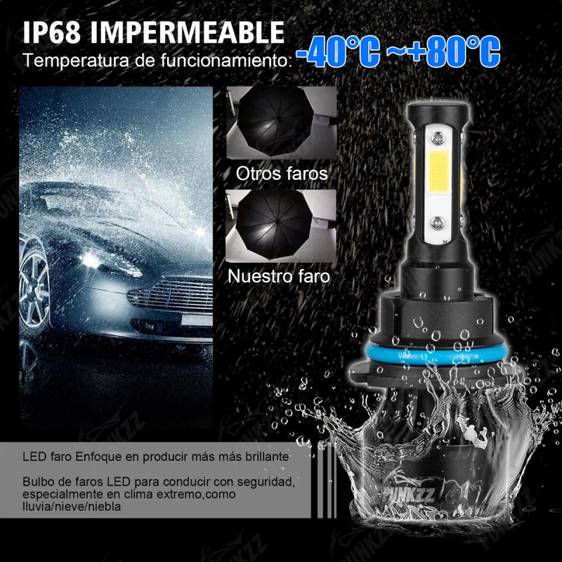 Kit De Faros Led Delanteros De 4 Lados H4 H13