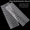 Tlence 150 Pieces Wine Mesh Protective Sleeves, 8 Inch Long
