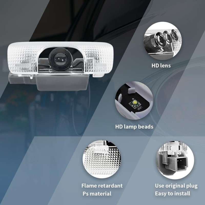 2 PCS LED Car Door Logo Lights Compatible for Land