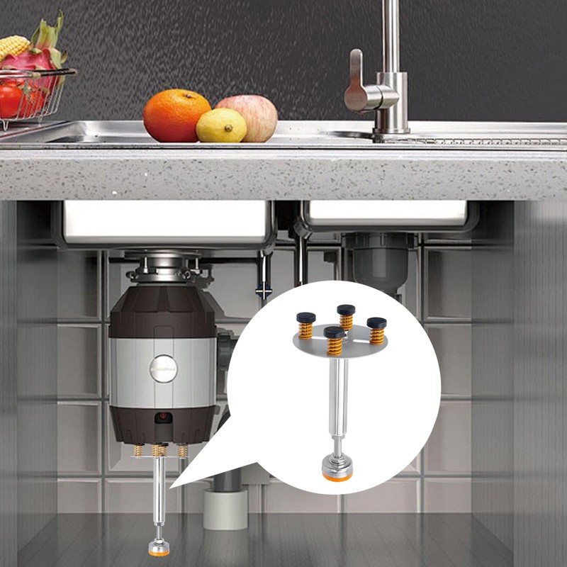 Antrader Garbage Disposal Support,Stainless Steel Adjustable Garbage Disposal Shock Absorber