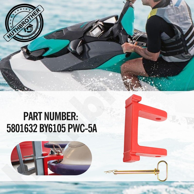 Huthbrother Bow Stops PWC-5A Trailer Bumper w/Hitch Compatible with Jet