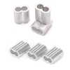 100pcs 1.2mm Aluminum Sleeves Crimping Loop Sleeve Double Ferrules Type