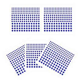 5 Sheets Face Gems Jewels Rhinestone Stickers, 4 Size Self-Adhesive DIY Bling Jewel Crystal Craft for Nails Hair Face Eyes Body Makeup (Blue)