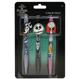 Innovative Designs Nightmare Before Christmas 3pk Character Pens with Rubber Clips