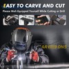 FANCYWING 240X240MM Forged Carbon Fiber Sheet, 4.0MM Thickness Carbon Fiber