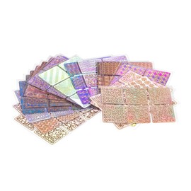 Mikinona 24sheets Reusable Nail Art Stencils Create Unique Designs Patterns for Manicure Art Nail Supplies for Quick Home Manicures