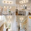 GZJunYo 2 Pack Gold Pendant Lights for Kitchen Island, Modern