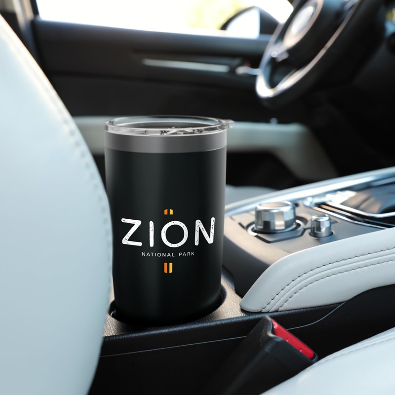 Zion National Park Retro Graphic Stainless Steel Insulated Tumbler