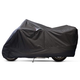 Dowco Guardian 50022-00 WeatherAll Plus Indoor/Outdoor Waterproof Motorcycle Cover, EZ Zip: Black, XXX-Large
