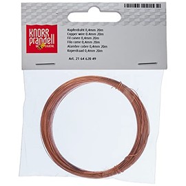 KnorrPrandell 6462049 Draht, 0.4 mm Durchmesser - 20 m/Ro, kupfer