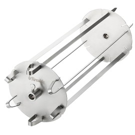 TURBRO Universal Grill Rotisserie Skewer Set, 304 Stainless Steel, Fits 1/2” or 3/8" Hexagon, 3/8" or 5/16" Square Spit Rods, Compatible with Most Grills, for Outdoor BBQ and Gatherings