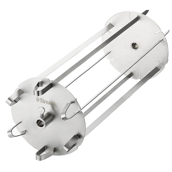 TURBRO Universal Grill Rotisserie Skewer Set, 304 Stainless Steel, Fits