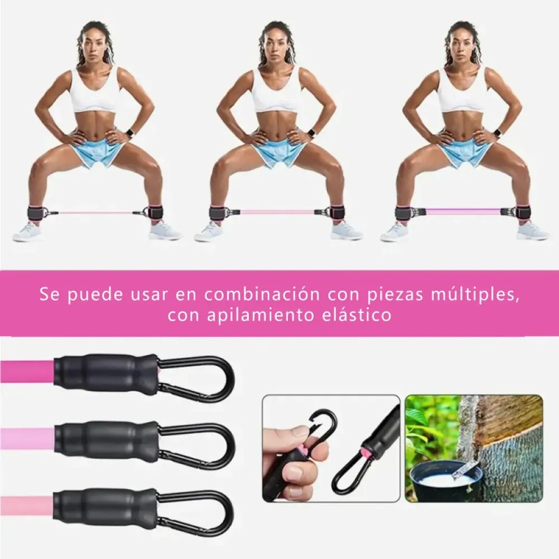 Bandas De Resistencia Ligas Kit 11pzs Para Hacer Ejercicio