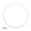 KIMISS 2 x sealing rings, 2 pieces, replacement seals, rubber