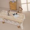 GEFEII White Lace Tablecloth Rectangular for Rectangle Table Crochet Lace