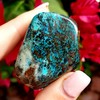 Shattuckite with malachite Tumbled & Hand Polished Natural Healing Crystal