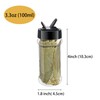 suituts 3 oz 24 Pack Clear Plastic Spice jars With
