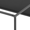 Crosley Furniture Braxton Metal Coffee Table, Matte Black