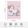 HGOD DESIGNS Unicorn Blanket Smooth Soft Animal Rainbow Hair Cloud