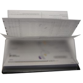 WINGS Craft & Fundraising Supply Checkbook Vinyl Protectors/Dividers for Leather & Hand Crafted Covers (Set of 2)