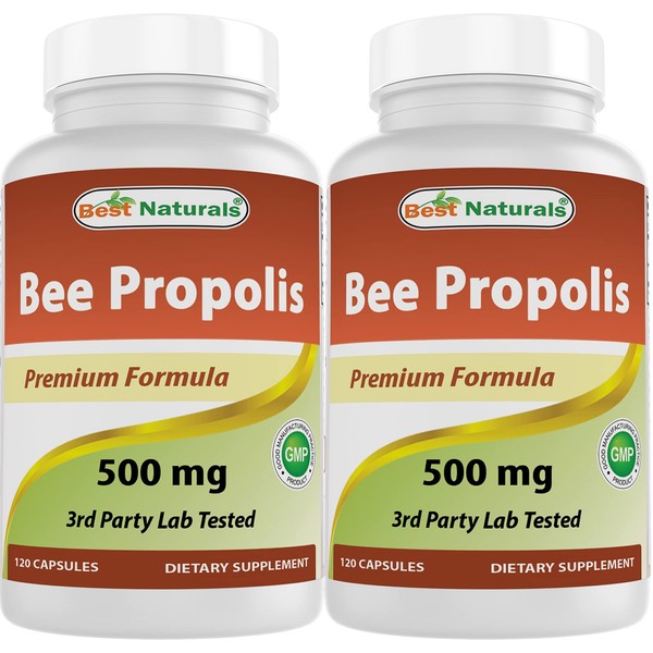 Best Naturals Best Naturals Bee Propolis 500 mg 120 Capsules