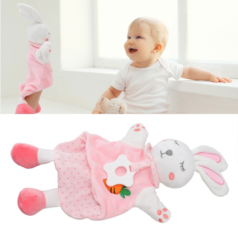 Baby Security Blanket Cute Bunny Baby Teething Stuffed Dolls Soft