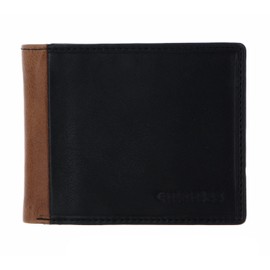 Chiemsee Houston RFID Wallet with Flap Black/Cognac, Black / cognac., Classic