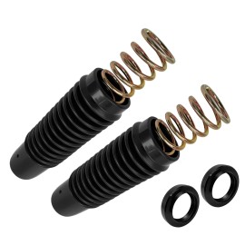 JINFANNIBI Front Fork Boots Rebuild Kit Oil Seals Springs for Honda CL125S CT90 S90 CL90