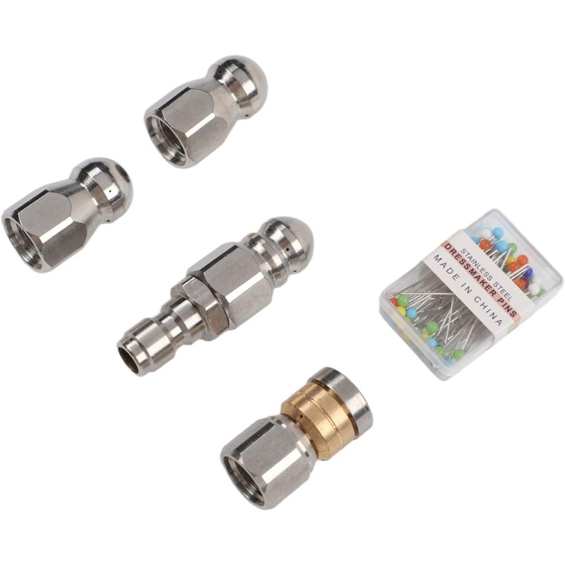 Boquilla para Desatascar Tuberías 1/4 NPT de Acero Inoxidable Hasta