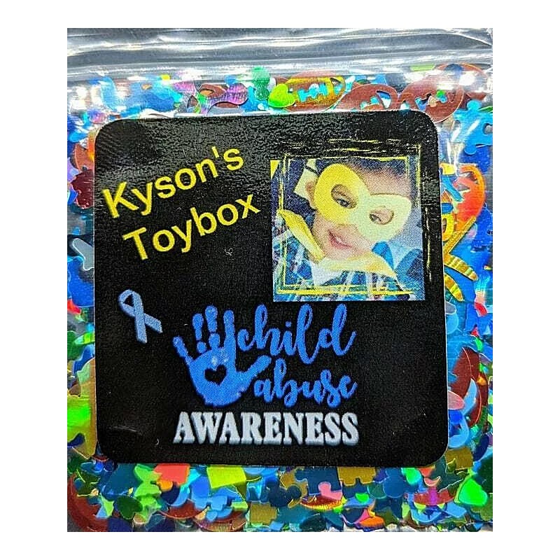 Unique Nail Creations CHILD ABUSE Blend~MULTI SHAPES GLITTER~Nail•A