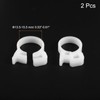 QUARKZMAN Pack of 2 Double Snap Handle Hose Clamps, Plastic