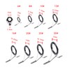 75Pcs Fishing Rod Tip Repair Kit Fishing Rod Guides Stainless