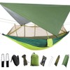 TOPCHANCES Portable Nylon Camping Hammock with Mosquito Net and Rain