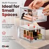 Clear Stackable Storage Drawers - 2-PACK - Acrylic Plastic Organizer