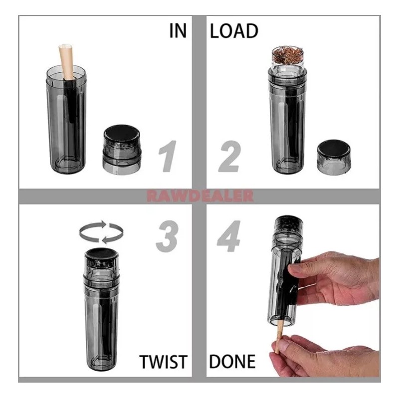 raw three tree cone case holder+cone grinder filler+jet torch lighter