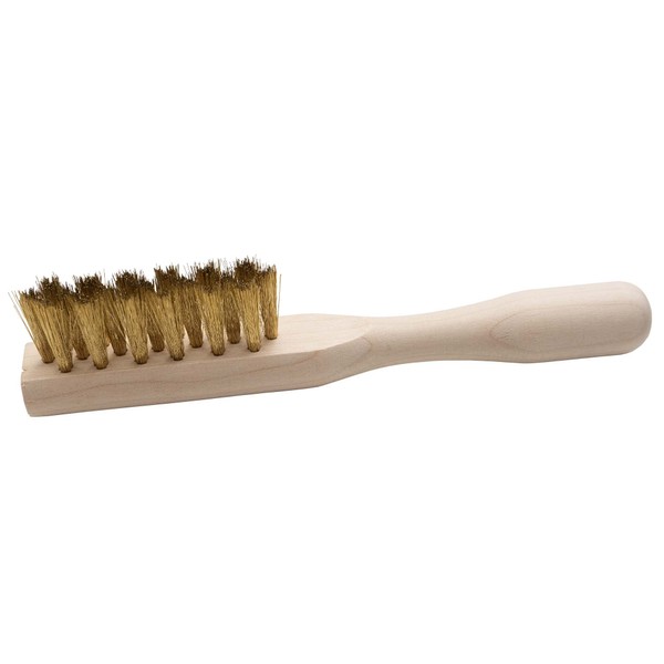 Suede Cleaning Brush – for Cleaning Suede & Nubuck Shoes, Clothing, Handbags – Brass Wired with Wooden Handle