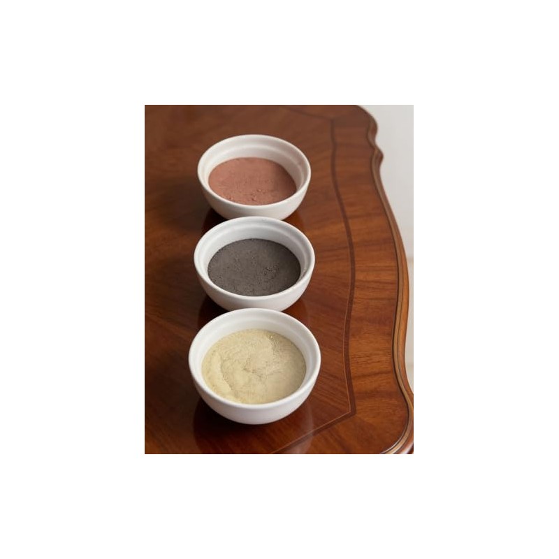 Kit de Arcillas Cosméticas Naturales | Verde, Barro Rojo y