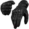 J.A.G. Leather Motorcycle Gloves for Men - Carbon Fiber Knuckle