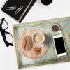 Spsyrine Serving Tray with Handles, Plastic Decorative Tray for Coffee
