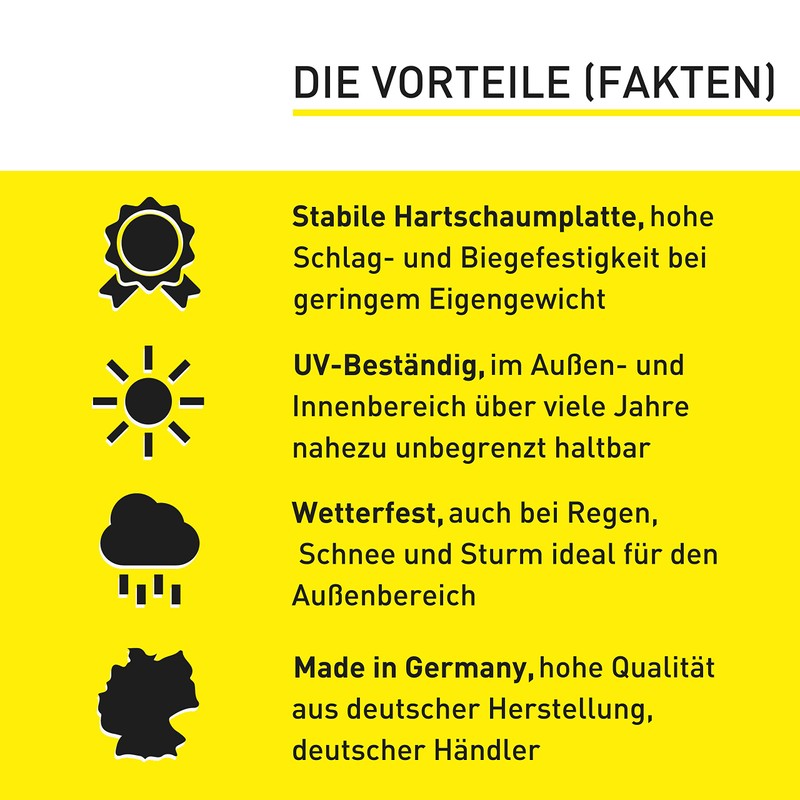 Achtung Kinder Sign (20 x 30 cm Plastic) - Warning