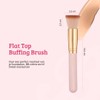 Boozyshop Soft Pink & Gold Flat Top Buffing Brush